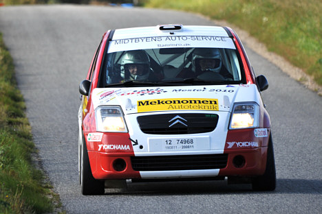 Frank Nielsen har ryggen mod muren før DM-Finalen i rally